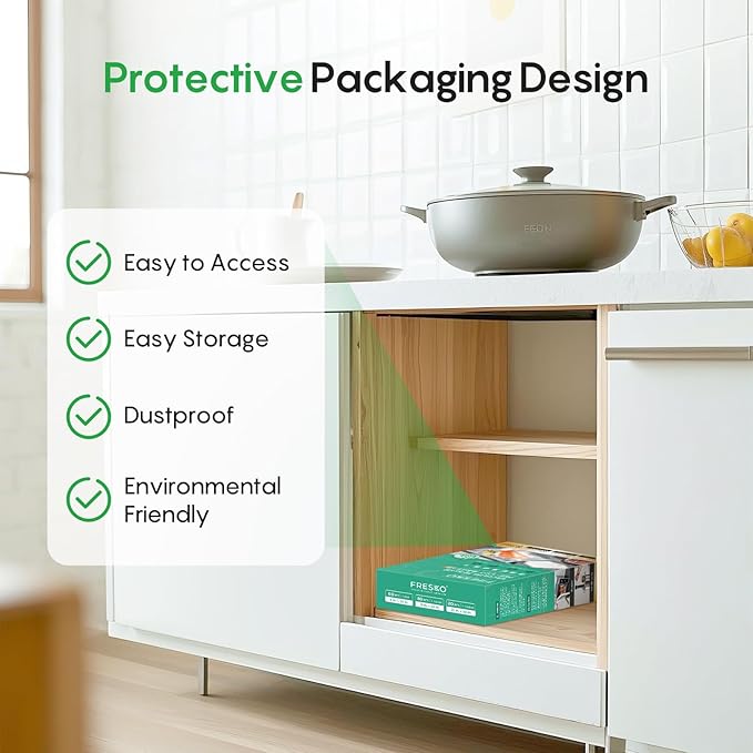 FRESKO Vacuum Sealer Bags, 150 Gallon 11" x 16" and Quart 8" x 12" and Pint 6" x 10" BPA Free PreCut Bag, Commercial Grade Food Vac Bags for Storage, Meal Prep or Sous Vide