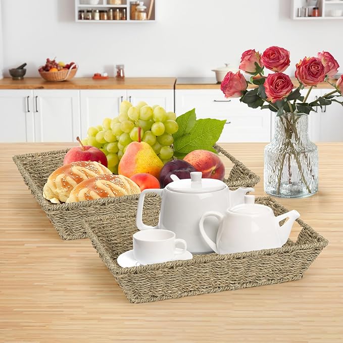 Wicker Seagrass Basket 2 Pack