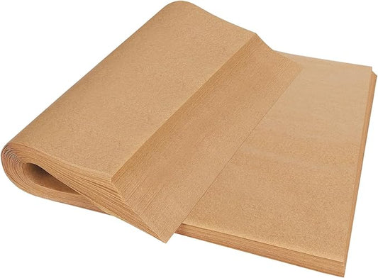 500 PCS Parchment Paper Sheets 12x16 Inch, Unbleached Parchment Paper for Baking, Non-Stick Precut Parchment Sheets for Baking Grilling Frying Steaming