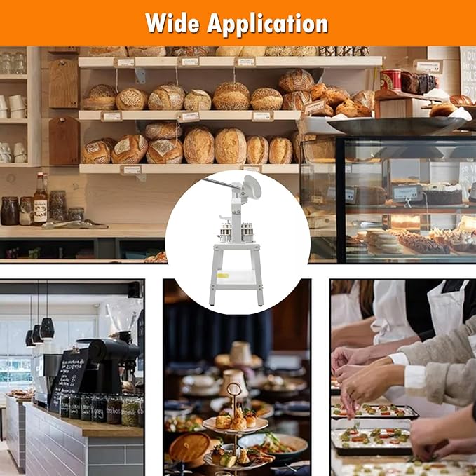 INTSUPERMAI Dough Divider Cutter Machine 40pcs Dough Divider and Rounder Machine Manual Dough Lump Spacer Machine 0.95oz-5.08oz(27g-144g) Weight of Cut Dough for Bakery
