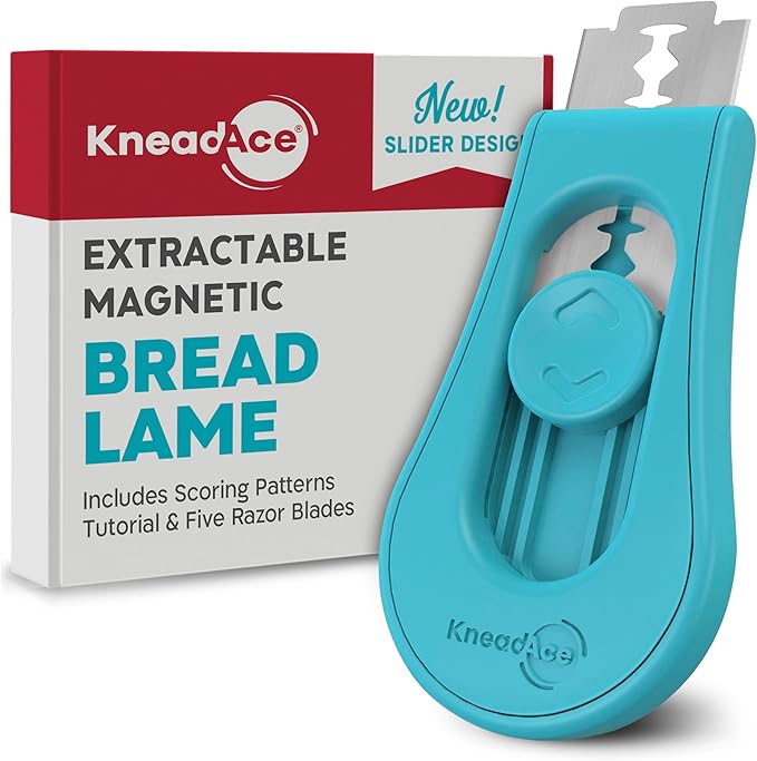 KneadAce Bread Lame & Sourdough Starter 34oz Pro Jar Kit
