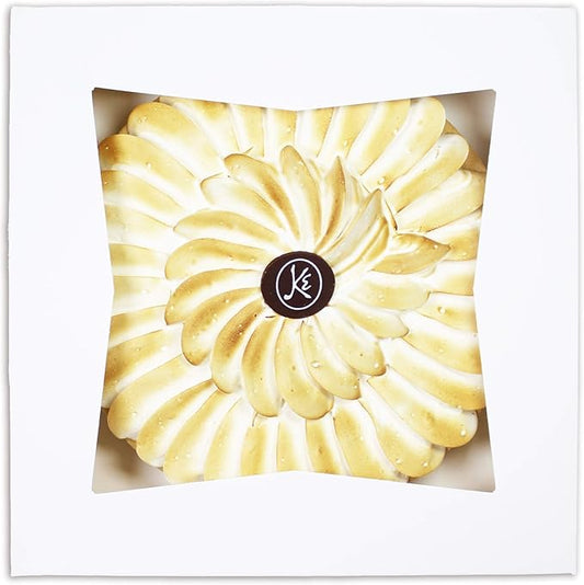 BAKELUV 9x9x2.5 White Pie Boxes with Window, 100 Pack Food Grade Cardboard Bakery Boxes