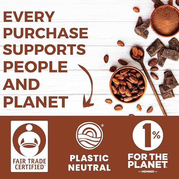 Cocoa Powder (8 oz) Dutch Processed Cocoa Powder, Unsweetened, Extra Rich Cocoa Flavor, 22-24% Fat, Premium Culinary Grade, Non-GMO Sourced, Fair Trade Certified, Perfect Cocoa for Baking and Cooking