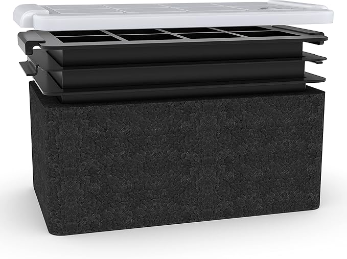 LEMONSODA Crystal Clear Ice Cube Maker Tray - Makes 8 2" Square Ice Cubes Mold for Whiskey, Scotch, and Cocktails - Premium Packaging