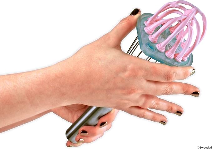 Whisk Wiper - Wipe a Whisk Easily - Multipurpose Kitchen Tool, Made In USA - Includes 11" Stainless-Steel Whisk - Cool Baking Gadget, A Great Gift For Men and Women (Color: Violet)