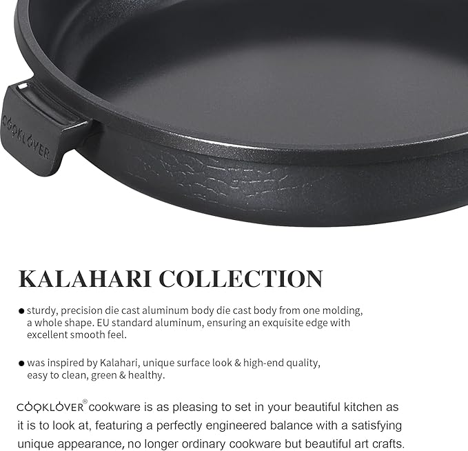 COOKLOVER Nonstick Ceramic Fry Pan, Non-Toxic, PTFE&PFOA Free, Induction Compatible Egg Skillet Frying Pan with Heat Resistant Handle, 11 Inch – Navy Blue