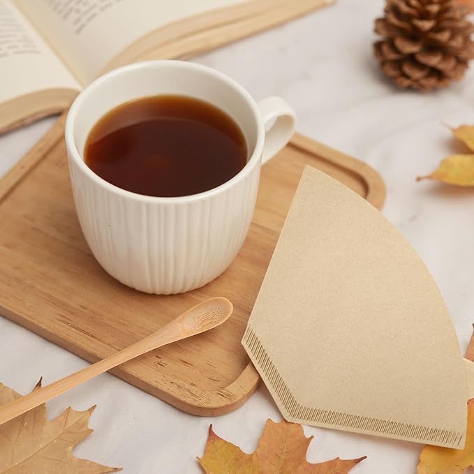 250 Count #4 Coffee Filter 8-12 cup, Disposable Cone Coffee Filters For Pour Over and Drip Coffee Maker