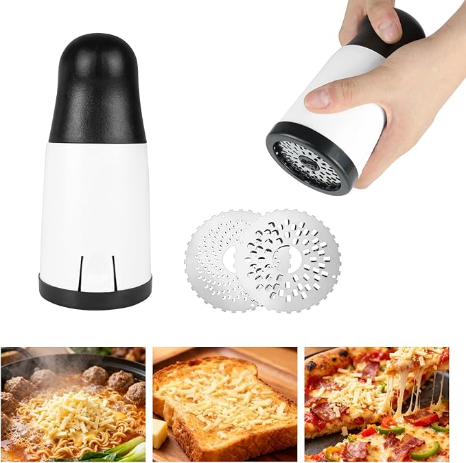 Portable Manual Cheese Grinder Mill Quick Grating and Slicing Cheese Shredder Chopper and Kitchen Grinding Tool