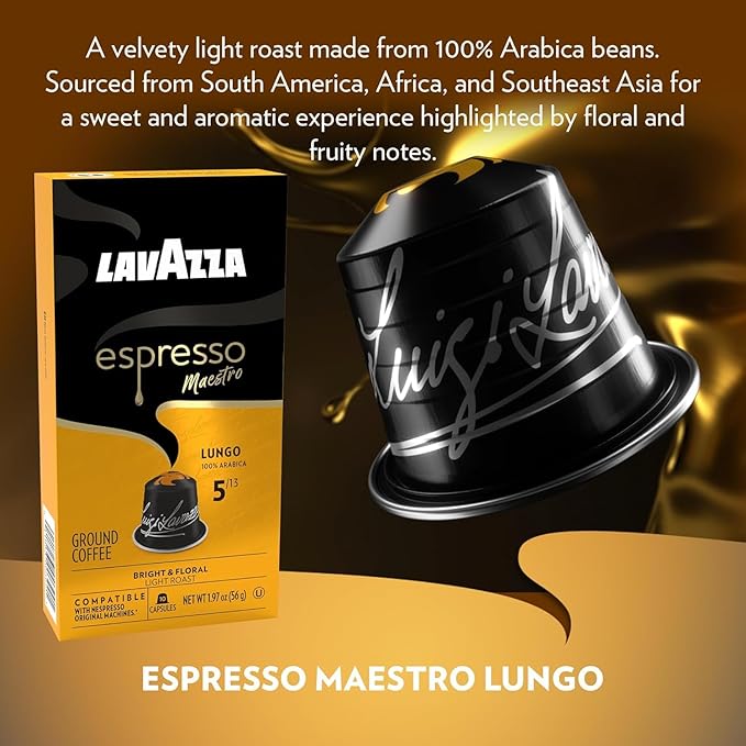 Lavazza Espresso Capsules Compatible with Nespresso Original Machines Variety Pack, 10 Count (Pack of 6)