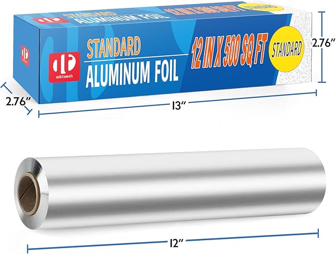Standard Aluminum Foil 500 Sq Ft(12 In Wide), Pack of 1
