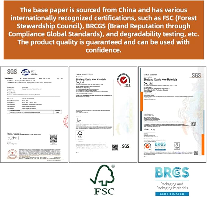 16x24 Inch - 2000 Sheets Commercial Baking Parchment Paper | Industrial Grade, 428°F Bulk Food-Safe Oven Paper for Bakeries, Restaurants, Food Processing (White 15.8"×23.6"(40×60cm) 2000 sheets)
