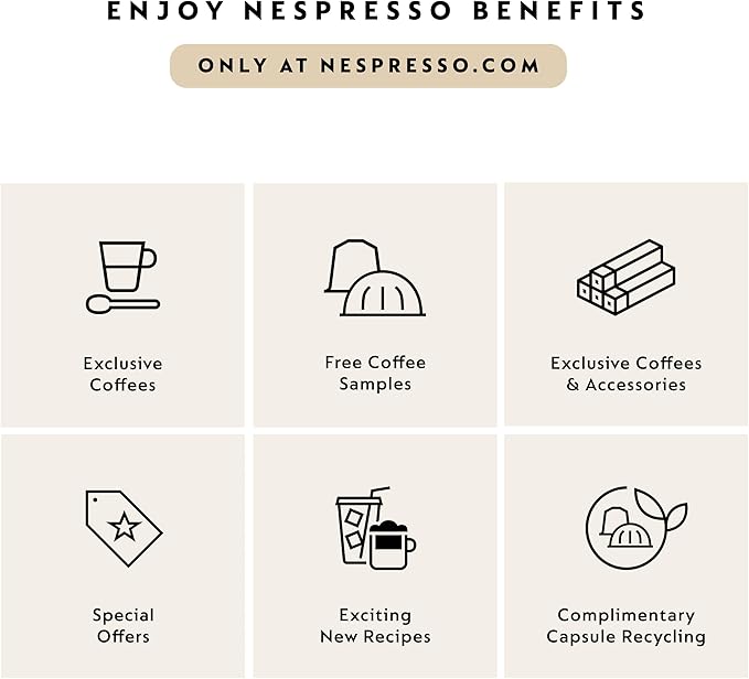 Nespresso Festive Vertuo Pop+ Coffee and Espresso Maker by Breville, Matte Black Gold