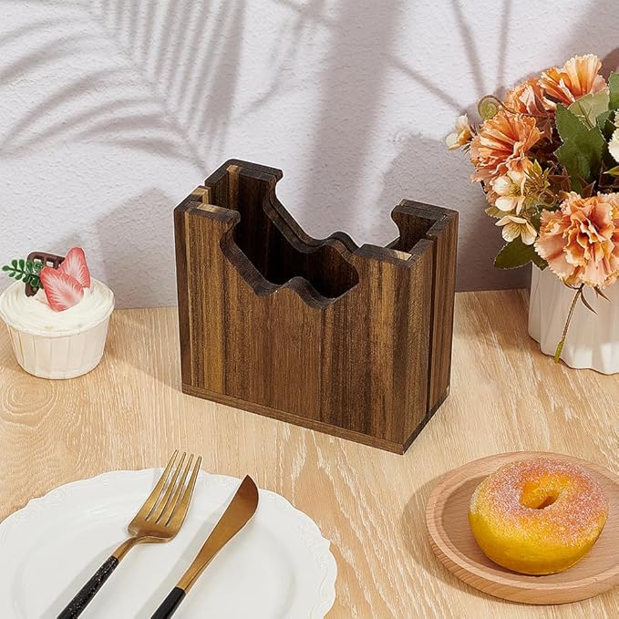 CUTHOLLOW Premium Acacia Adjustable Wood Bagel Slicer Holder for Slicing, Handcrafted Durable Wooden Bagel Cutter Slicer with Removable Insert for Breakfast Kitchen Restaurant Bagel Bar English Muffin