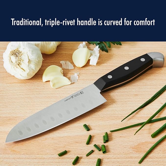 HENCKELS Statement Razor-Sharp 20-Piece Knife Set, Chef Knife, Bread Knife, German Engineered Knife Informed by over 100 Years of Mastery, Brown block