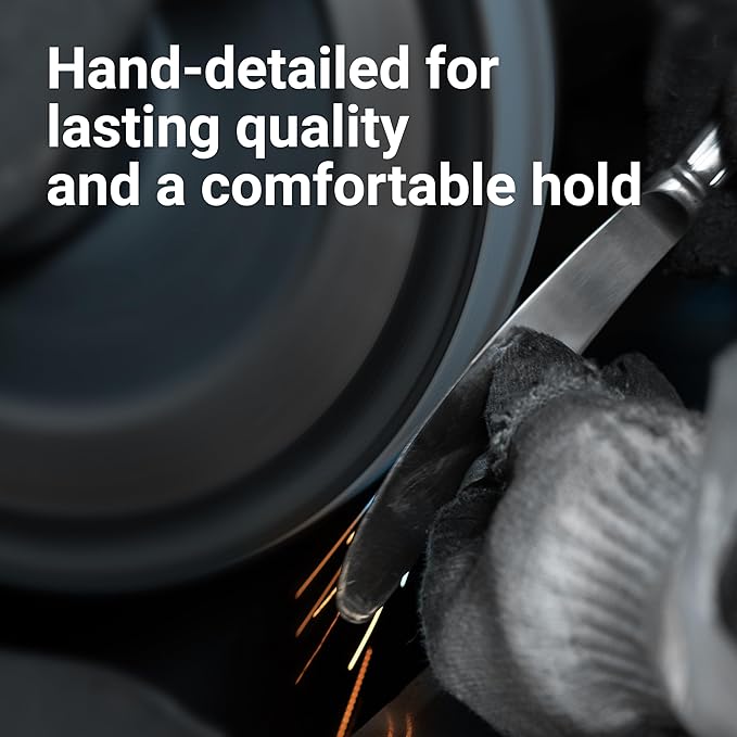Essen Flatware Set for 8, 40-Piece Silverware Set, Premium 18/10 Stainless Steel Utensils with Mirror Finish, Modern Silverware for Daily Use, Hosting, or Housewarming Gifts