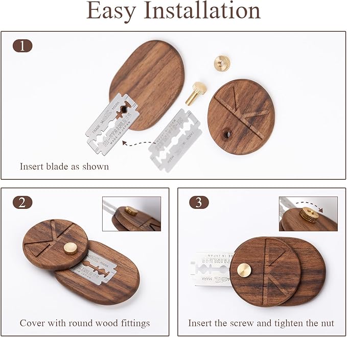 Bread Lame Dough Scoring Tool with 5 Feather Blades, Sourdough Scoring Tool with Storage Box, Scoring Knife for Bread Baking, Dexterous-Cut Series Lame Bread Tool (LUNA)