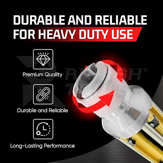 Engine Cylinder Hone Kit 34mm to 60mm with 4 Extra Carriers Adjustable Handheld Honing Machine Tool Kit with 16 Stones Sizes 3" x1/4" x1/4" - Works for Mid-Size to Larger Car Engines
