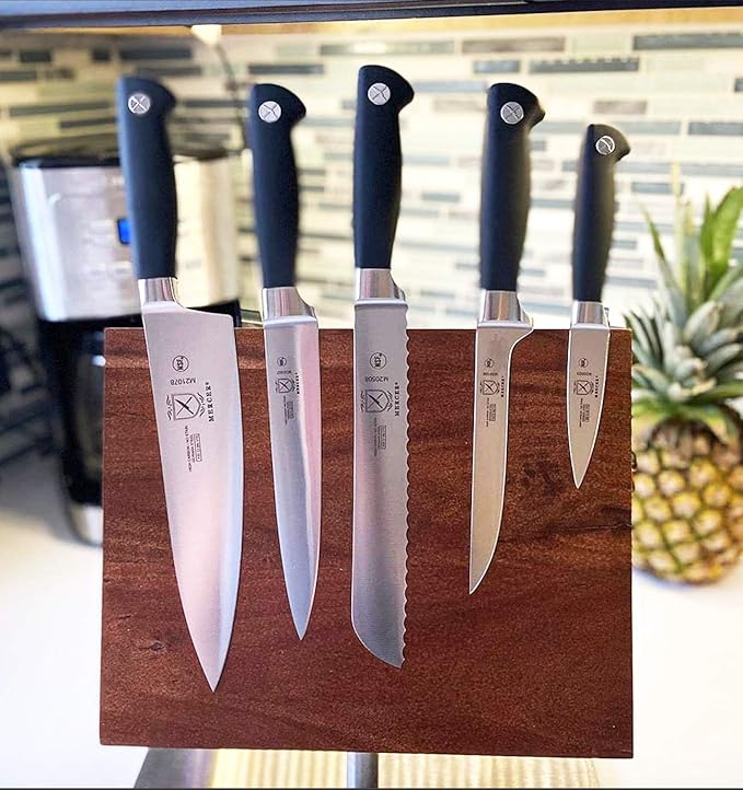Mercer Culinary Magnetic Knife Board on Stand, 14 1/8 x 10 1/4, Stainless Steel