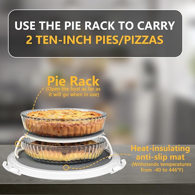 TMRIOPELP Tall Cake Carrier with Lid and Handle Insulated Cake Container Cake Transport Carrier Ideal for Pies Cupcakes and Pastries Perfect for Safe and Secure Cake Delivery (Grey, 12 inch)
