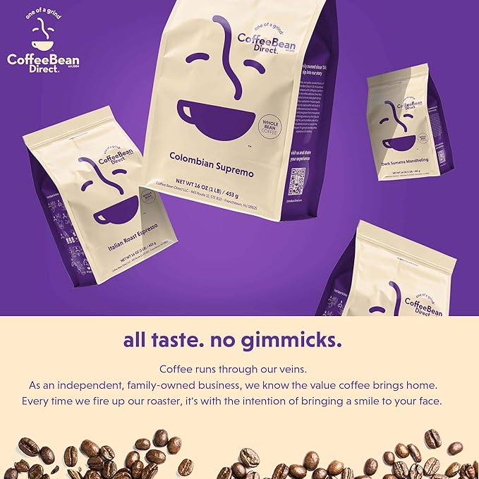 Coffee Bean Direct Dark House Blend, Whole Bean Coffee, Dark Roast, 5 Pound Bag (Pack of 1)