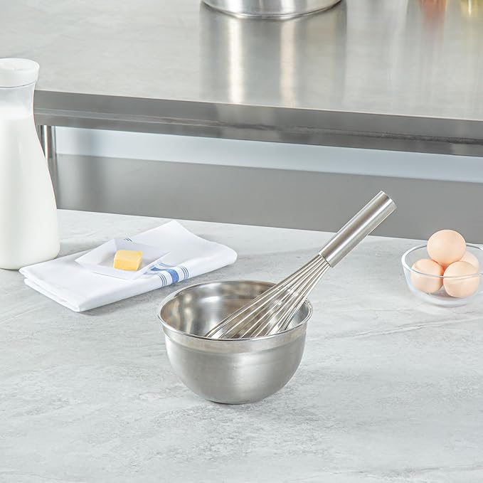 Met Lux Stainless Steel French Whisk - 12" - 1 count box