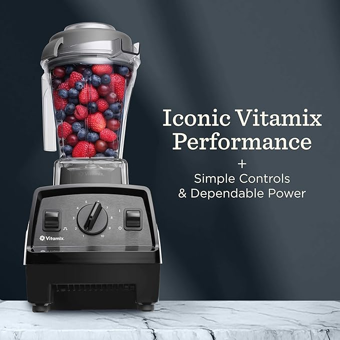 Vitamix Explorian E310 Blender, Professional-Grade Kitchen Blender for Smoothies, Soups, Juices and More, 10-Speed, Stainless Steel Blades, Self-Cleaning Kitchen Appliance, 48 Oz Container, Slate
