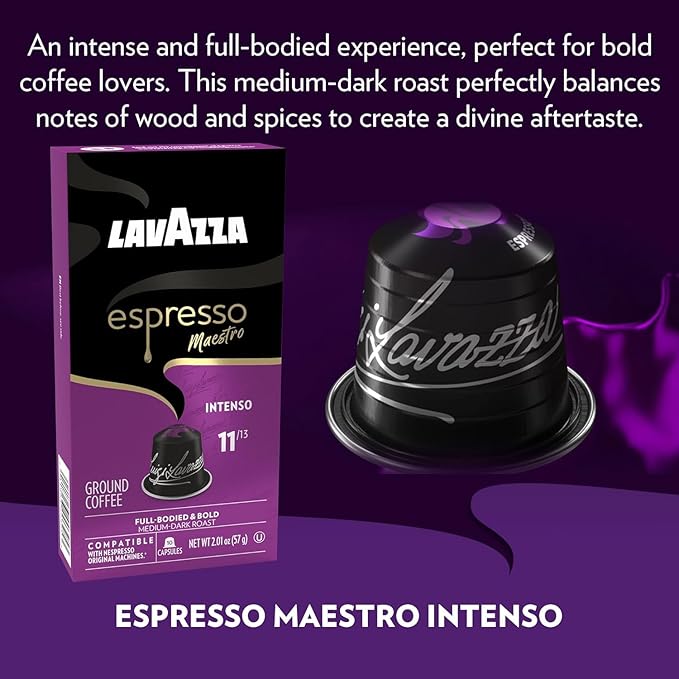 Lavazza Espresso Capsules Compatible with Nespresso Original Machines Variety Pack, 10 Count (Pack of 6)