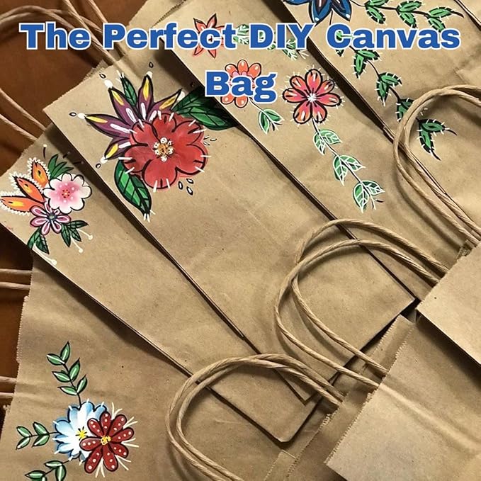 ASSUREPAK DIY Paper Bags - 200 units - Kraft Color - 18"x7"x18.5" - 74LB (110 GSM strong) - Twisted Handle Recyclable Bags for Kids Drawing, Decorating and Creative Projects - 18719NKPAPTHDL