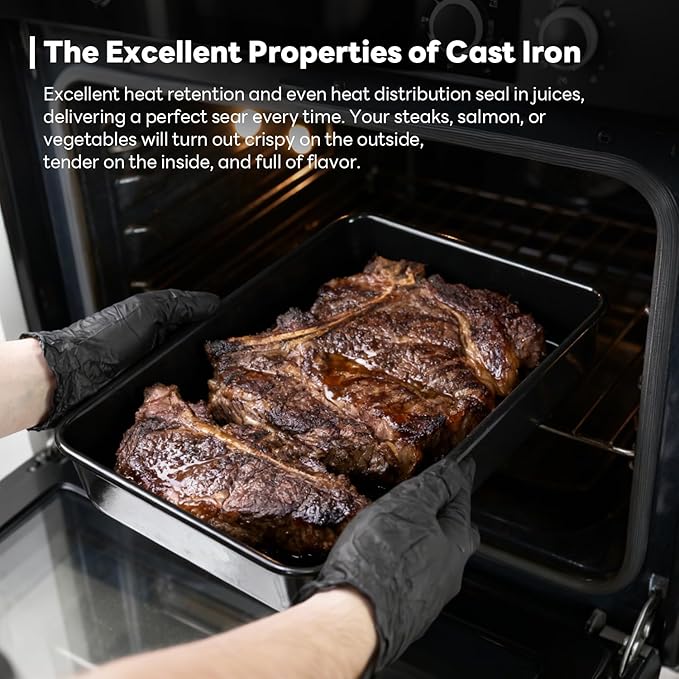 Lasagna pan: Baking pan with Non-Stick - Deep baking pans for oven, suitable for Lasagna, cake