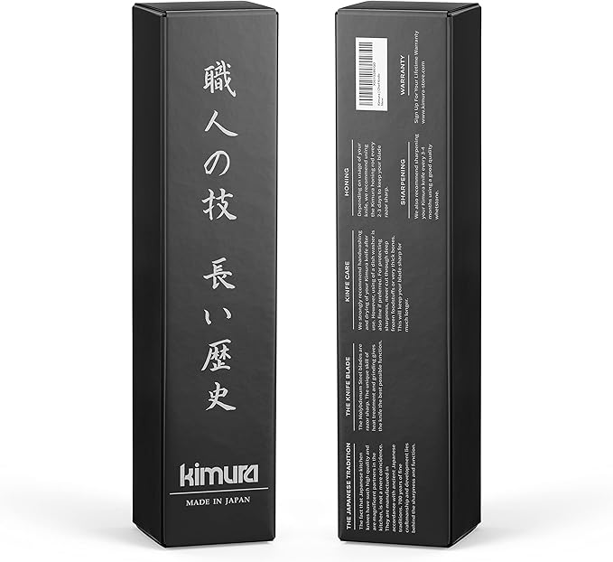 Kimura Santoku Knife, [Made in Japan], 7 inch Professional Chef Knife, Ultra Sharp High Carbon Molybdenum Stainless Steel Kitchen Knives, Chefs Knives with Ergonomic Handle - Japanese Chef's Knife