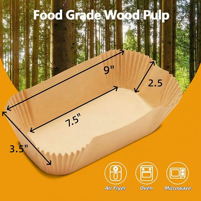 Loaf Pan Liners, 150Pcs Non-Stick Loaf Pans for Baking Bread 9x5, 2lb Disposable Parchment Bread Liners for Sourdough, Pound Cake, Banana Bread and More (Bottom Sizes: 8"× 3.5")