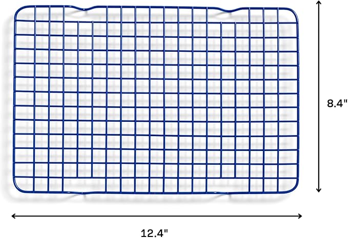 Great Jones Little Chill Wire Cooling Rack (Blueberry) | Nonstick Baking Rack, Heavy-Duty Aluminized Steel | Fits Quarter-Sheet Pans for Cooking and Baking | Oven-Safe 450°F, Dishwasher-Friendly
