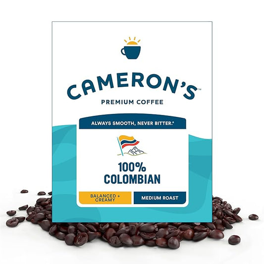 Cameron's Coffee Roasted Whole Bean Coffee, 100% Colombian, 4 Pound