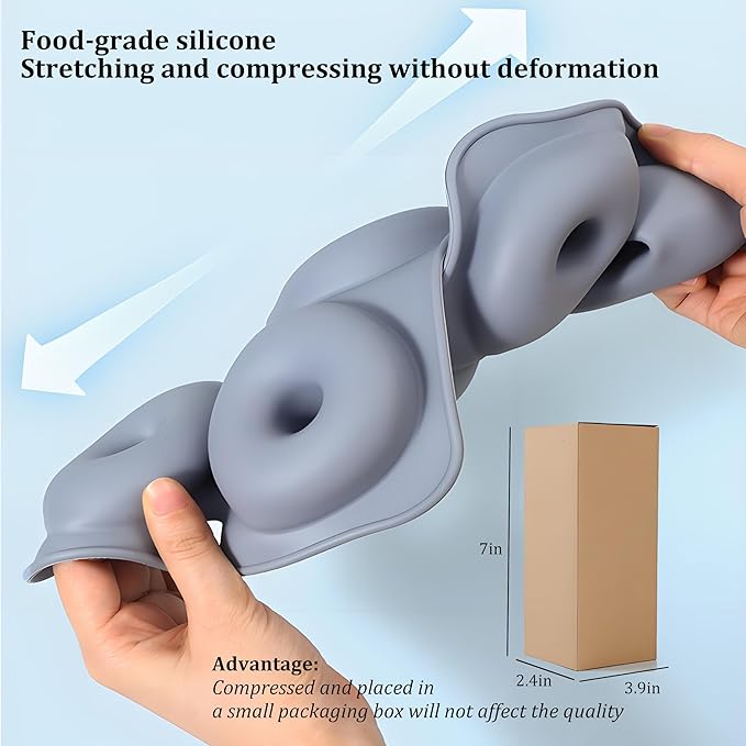 Thickened Silicone Bundt Cake Pan and Moldes Para Gelatinas, Heavy Duty Cake Mold for Baking, BPA Free, Mint Green (Rectangle 10"x10" / 1Pcs)