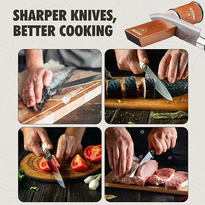 Magnetic Rolling Knife Sharpener Kit, 2-Angle Diamond System (15° & 20°), Restore Dull Knives Fast with Dual Grits, Safe and Fast Sharpening for Kitchen & Outdoor Knives