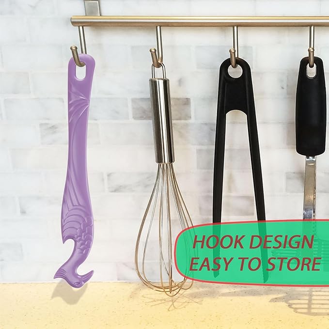 Oven Rack Push Pull Tool 2-Pack (11 Inch) - Longer Handle Suitable for Toaster Oven, air Fryer, Toaster (violet)