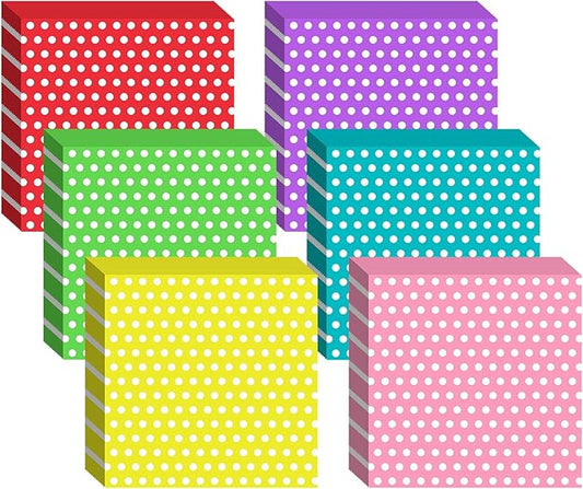 Fulmoon 300 Sheets Waxed Deli Paper Sheets for Food 12 x 12 Inch Polka Dot Dry Wax Paper Greaseproof Food Basket Liners Sandwich Wraps for Wrapping Bread Baking BBQ Picnic Party (Multicolor)