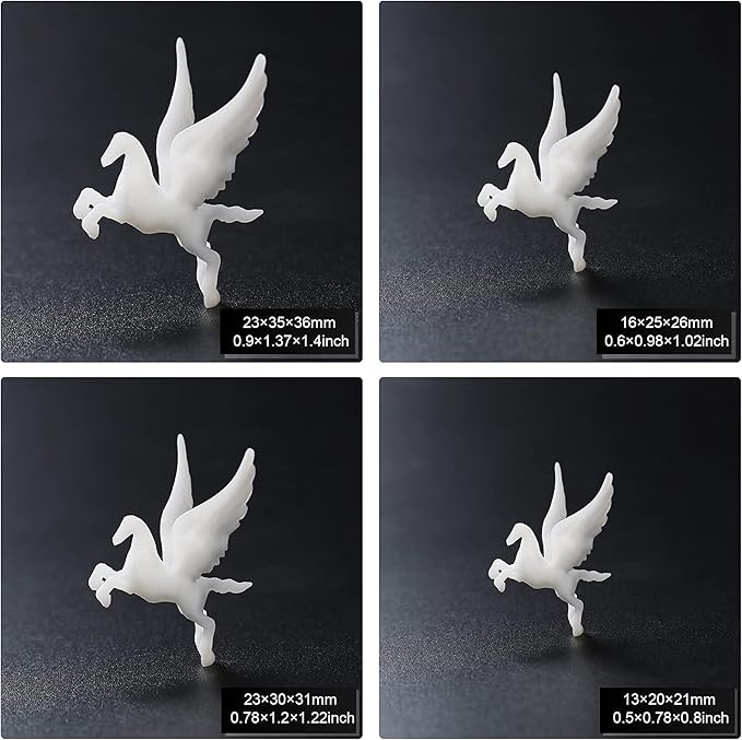 Woohome 14 PCS 3D Resin Mould Filler Mini Horse Paper Crane Paper Airplane Resin Casting Moulds Fillers, 3D Resin Filler Art Craft Supplies Epoxy Moulds for Art Resin Crafts DIY