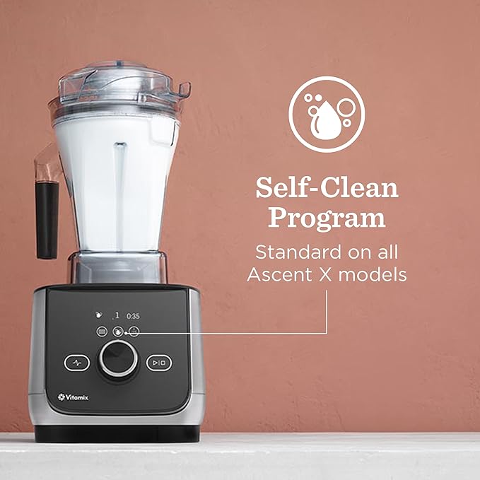 Vitamix Ascent Series X4 Blender with Five Blending Programs, Self-Cleaning Program, Professional-Grade Blender for Smoothies, Soups & More, Stainless-Steel Blades, 48 Oz Container, Brushed Stainless