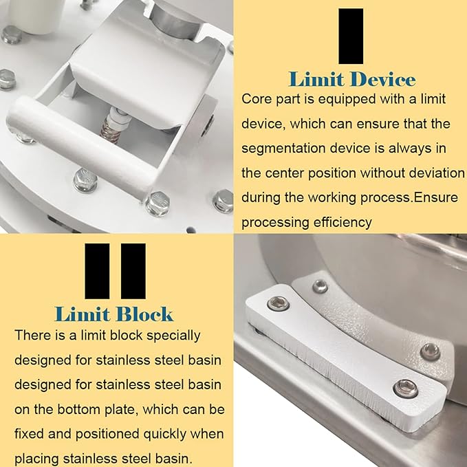 INTSUPERMAI Manual Dough Divider Machine 12PCS Equal Division Commercial Dough Cutter Divider TableTop Hydraulic Hand Dough Cutter Bread Maker Lump Spacer Bakery