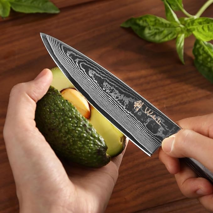 Wakoli ESE 2-Piece Damascus Chef Knife Set – 13-Inch & 9.3-Inch Professional Kitchen Knives | 67-Layer VG10 Core Steel | Ergonomic Pakkawood Handles | Premium Cooking Knives in Gift Box
