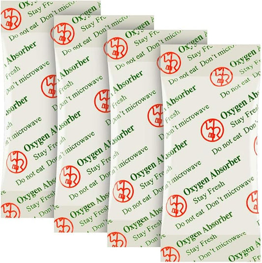 VacYaYa 3000CC(30-Pack) Food Grade Oxygen Absorbers Packets for Home Made Jerky and Long Term Food Storage, Stored in Vacuum Bag and 3 Times Oxygen Absorption Capacity