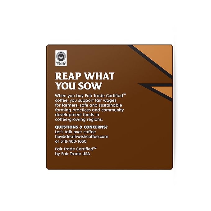 Death Wish Coffee - Single Serve Pods - Medium Roast - Made with USDA Certified Organic - 10 Count (Pack of 2)