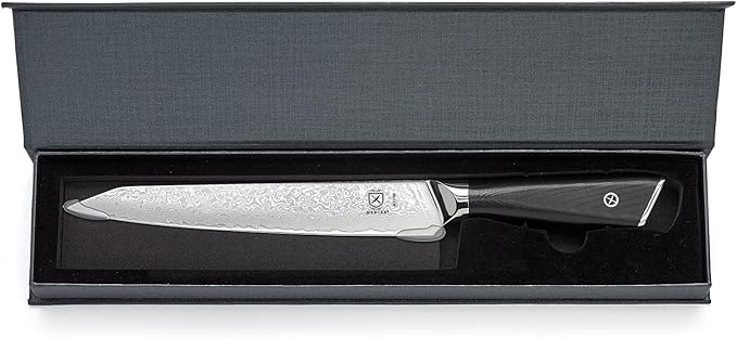 Mercer Culinary M13788 Premium Grade Super Steel, 8-Inch Slicer, G10 Handle