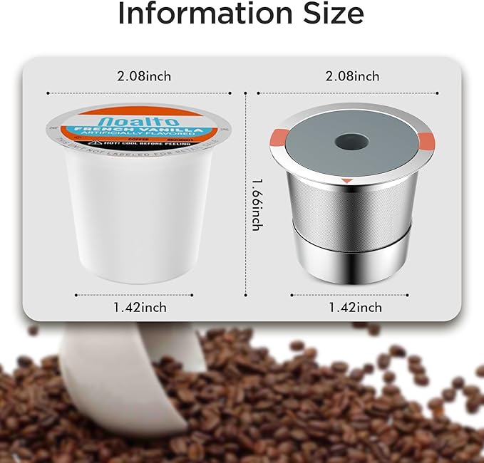 Reusable k Cups for keurig 2.0 1.0,Universal stainless steel Refillable k Cups Filter Use for Keurig all most of coffee Makers brewers(4pack)…