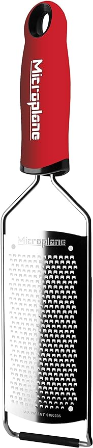 Microplane Gourmet Series Hand Held Cheese Grater (Fine, Red)