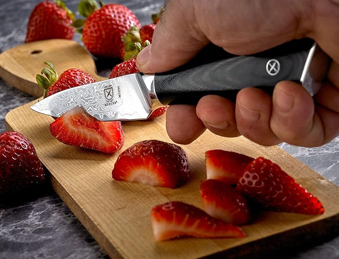 Mercer Culinary M13791 Premium Grade Super Steel, 3.5-Inch Paring Knife, G10 Handle