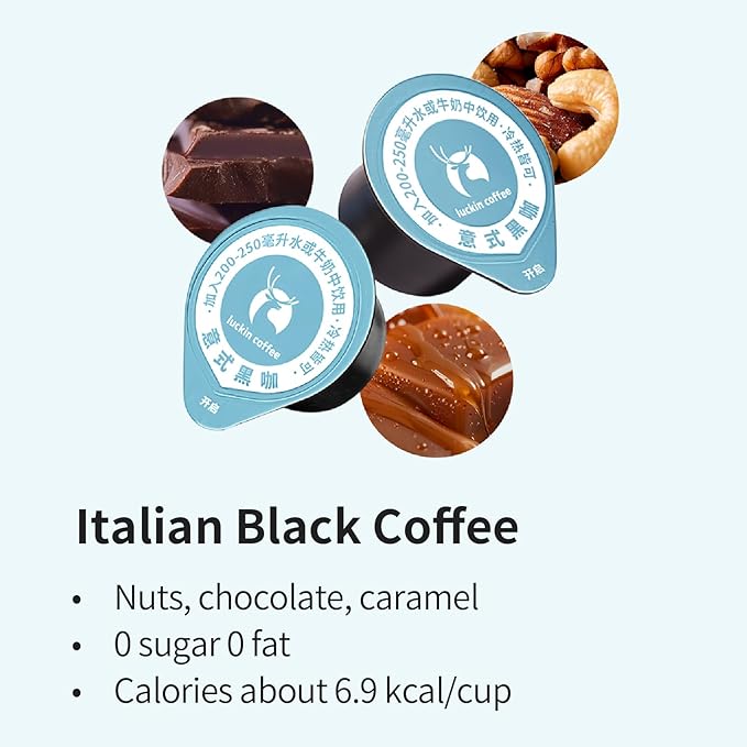 LUCKIN COFFEE Espresso Cold Brew Pods, (18 Count) Peel and Pour Pods Hot or Iced Instant Coffee Concentrate.