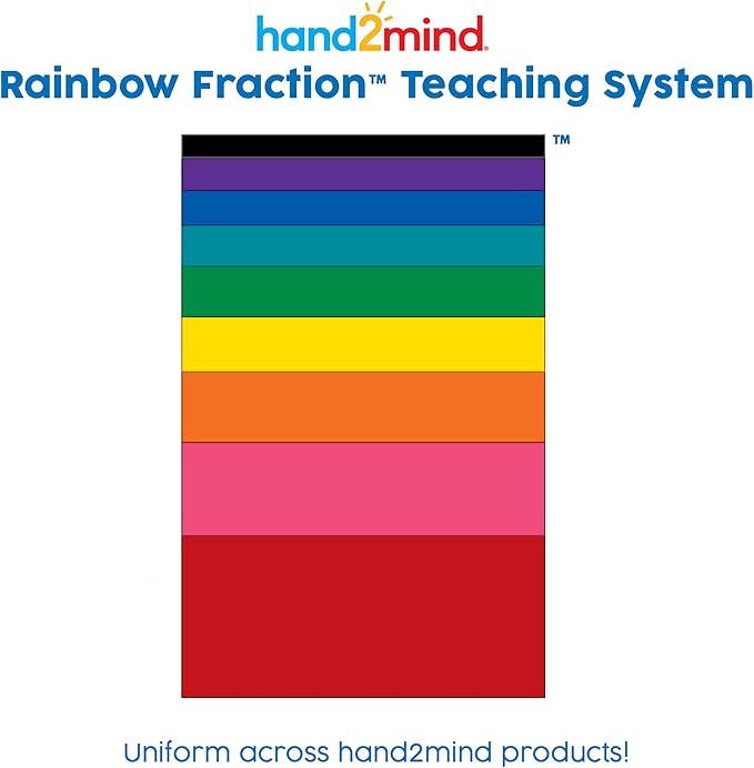 hand2mind Rainbow Fraction Measuring Cups, Kids Montessori Kitchen Tools, Toddler Cooking Tools, Sensory Table Materials, Fraction Manipulatives, Homeschooling Supplies, Easter Baking (Set of 9)