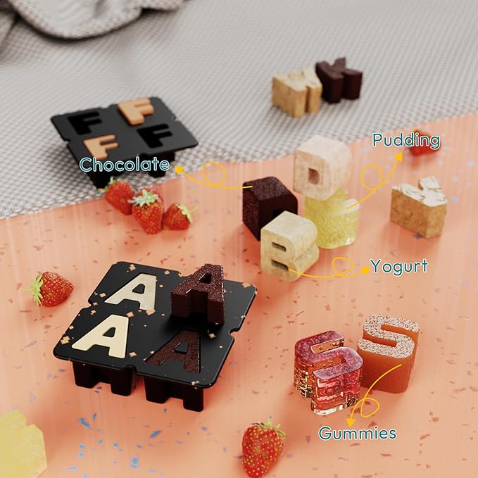 Customized Letter G Ice Cube Mold -Letter Silicone Ice Mold for Custom Ice Cube Mold and Baking Chocolate and Crafting Letter Molds, Ice Cube Molds for Cocktails & Whiskey with Custom Letters
